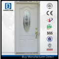 Fangda Double Swing Fiberglass Door Decorated with Frosted Glass